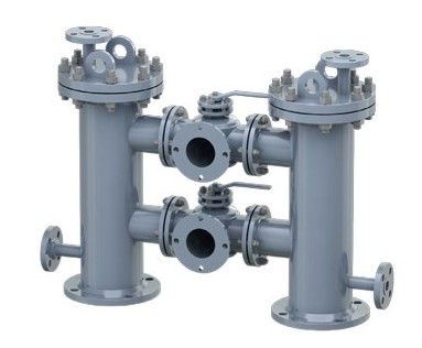 9. WooSung - Duplex Strainer - 3 Way Ball Valve Type